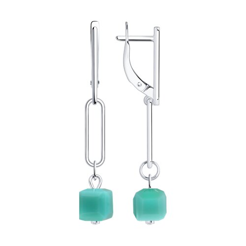 Серьги Diamant - Серебро 925, Стекло (арт. 94-121-00312-1)