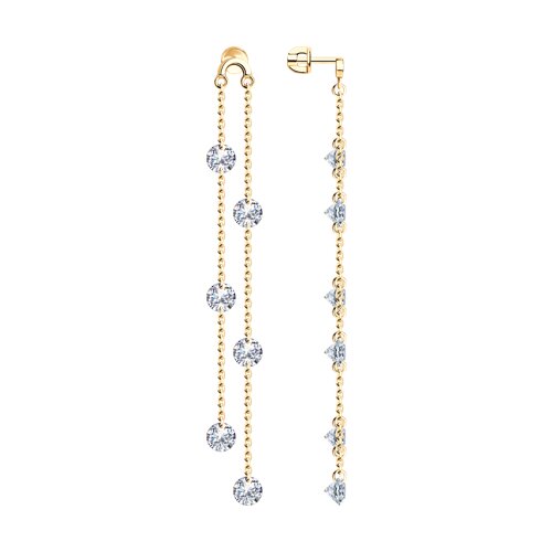 Серьги SOKOLOV - Серебро 925, Фианит (арт. 93021061)