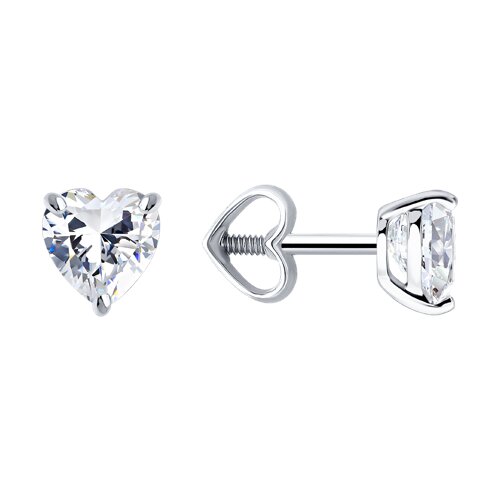 Серьги SOKOLOV - Золото 585, Фианит (арт. 0200655-3)