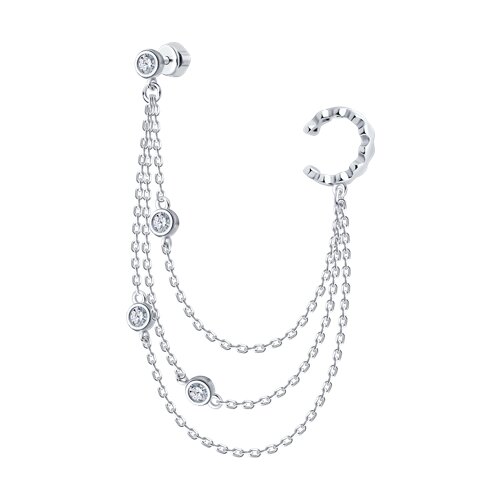 Серьга SOKOLOV - Серебро 925, Фианит (арт. 94170238)