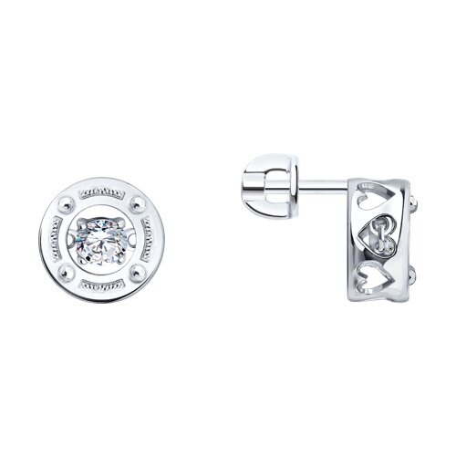 Серьги SOKOLOV - Серебро 925, Бриллианит (арт. 94027763)