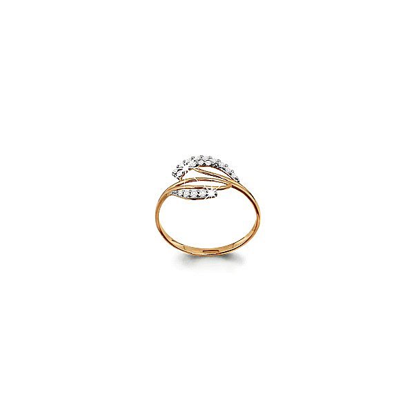 Кольцо Аквамарин - Золото 585, Фианит (арт. 61965А.1)