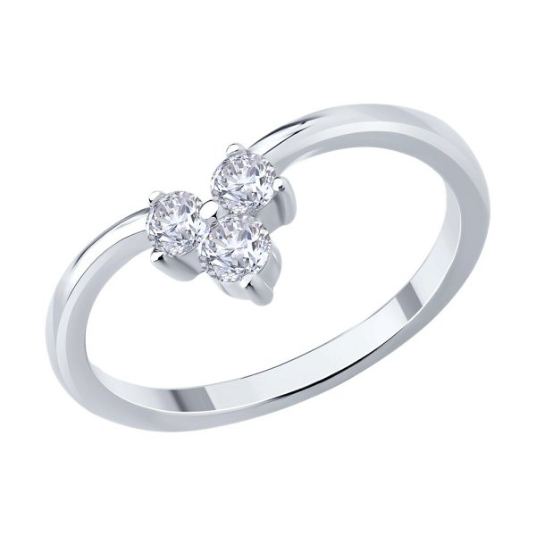 Кольцо SOKOLOV - Серебро 925, Фианит (арт. 94014235-91)