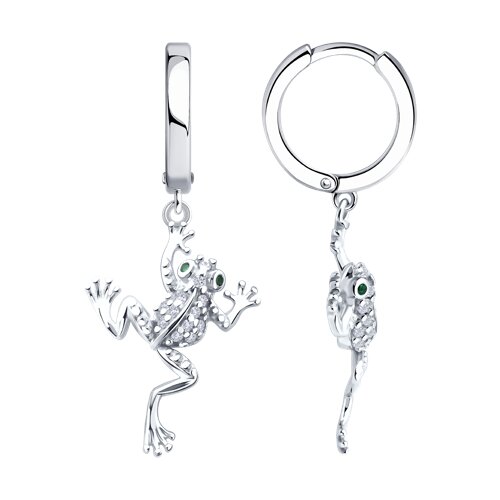 Серьги SOKOLOV - Серебро 925, Фианит (арт. 94027081)