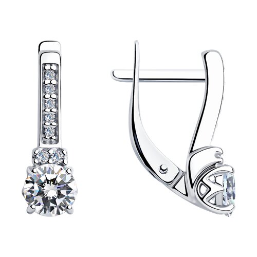 Серьги Diamant - Серебро 925, Фианит (арт. 94-120-01556-1)