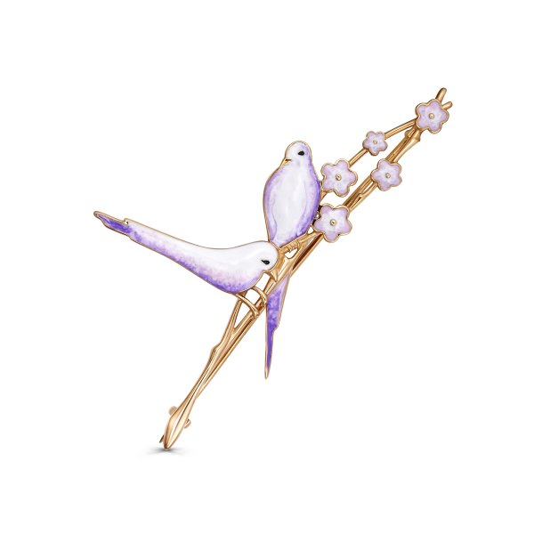 Брошь Кабаровских - Серебро 925, Эмаль (арт. 5-219-0087)