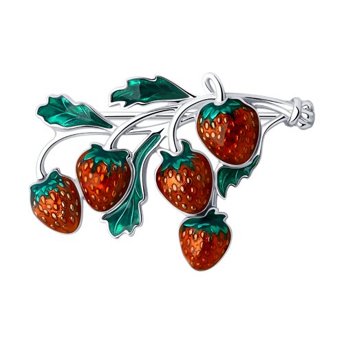 Брошь SOKOLOV - Серебро 925, Эмаль (арт. 94040285)