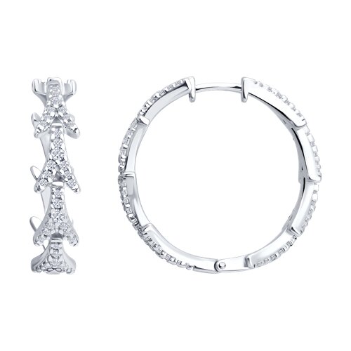 Серьги SOKOLOV - Серебро 925, Фианит (арт. 94027363)