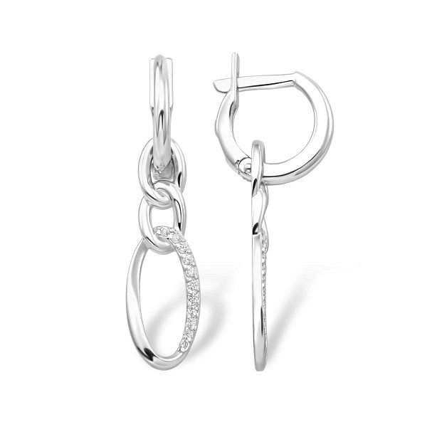 Серьги EFREMOV - Серебро 925, Фианит (арт. 12100112186-501)
