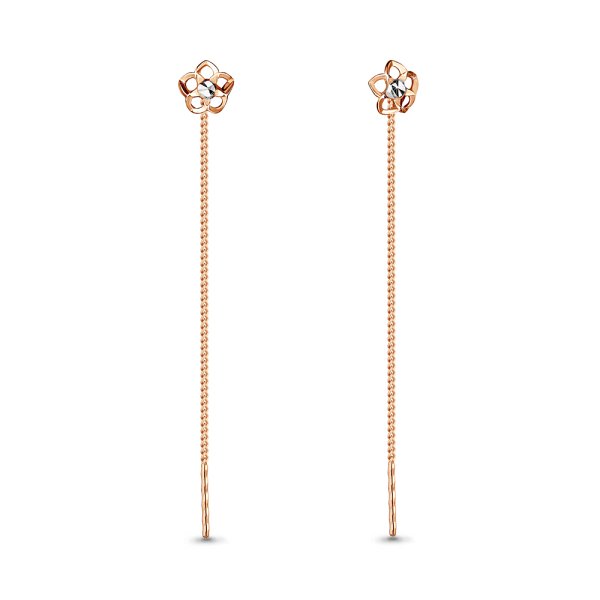 Серьги Аквамарин - Золото 585 (арт. 30808.1)