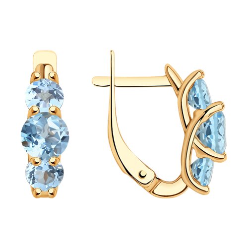 Серьги SOKOLOV - Золото 375, Топаз (арт. 37728170)