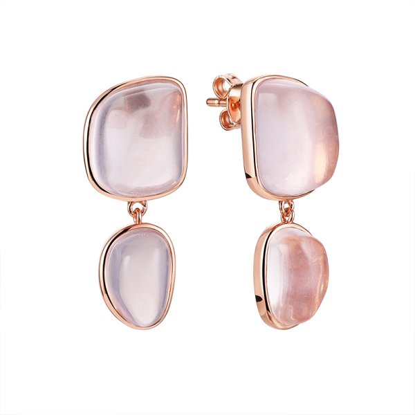 Серьги FRESH - Серебро 925, Кварц (арт. AY-E03790-X-G-PQ-X-X)