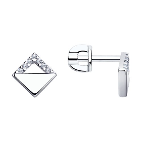 Серьги Diamant - Серебро 925, Фианит (арт. 94-122-01422-1)