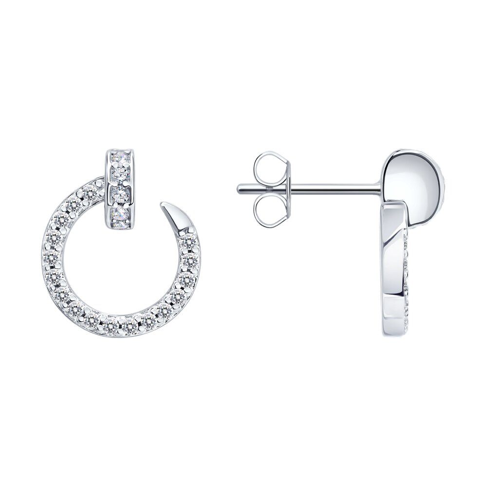 Серьги SOKOLOV - Серебро 925, Фианит (арт. 94027192-91)