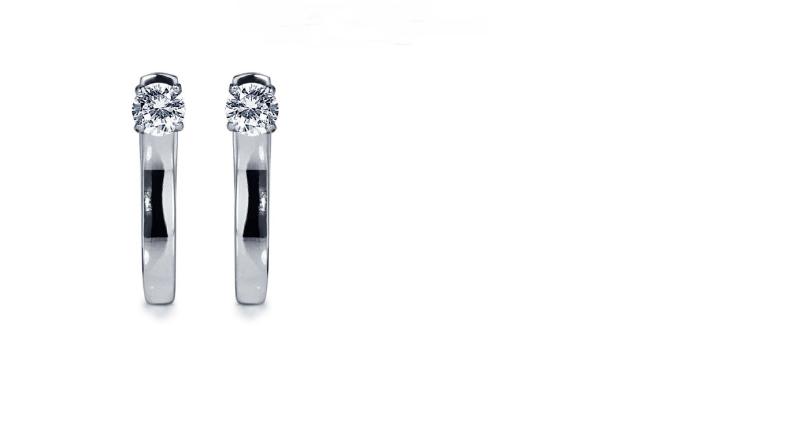 Серьги Platinum Lab. - Платина 950, Бриллиант (арт. ПС-098-01)