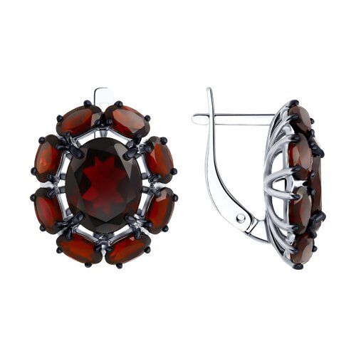 Серьги SOKOLOV - Серебро 925, Гранат (арт. 92022753)