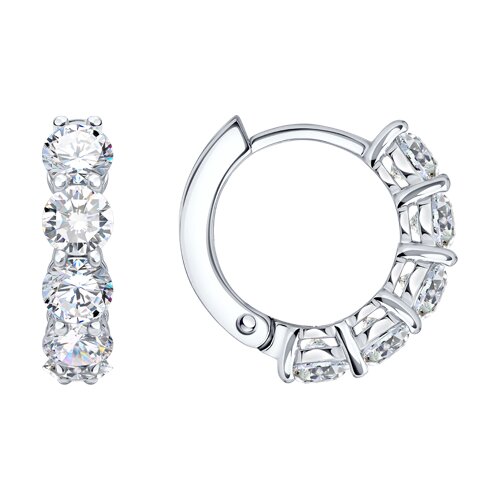 Серьги SOKOLOV - Серебро 925, Фианит (арт. 94027639-91)