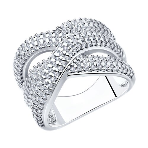 Кольцо SOKOLOV - Серебро 925, Фианит (арт. 94013638)