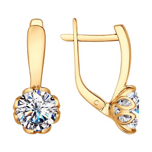 Серьги SOKOLOV - Серебро 925, Фианит (арт. 93022373)