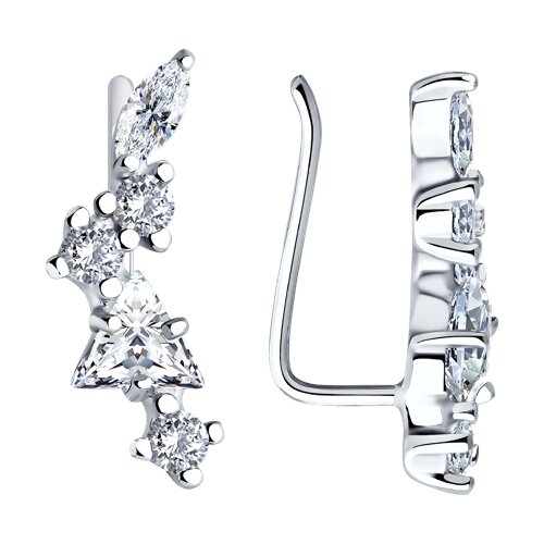 Серьги SOKOLOV - Серебро 925, Фианит (арт. 94026084)