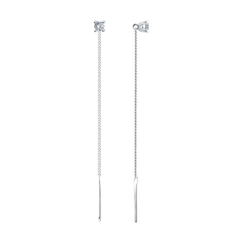 Серьги SOKOLOV - Серебро 925, Фианит (арт. 94026437)