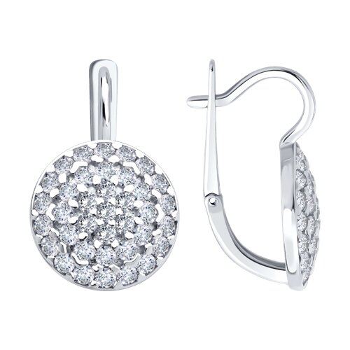 Серьги SOKOLOV - Серебро 925, Фианит (арт. 94027039)