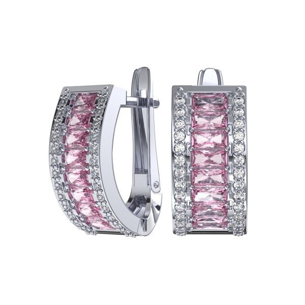 Серьги POKROVSKY - Серебро 925, Фианит (арт. 2101692-00795)