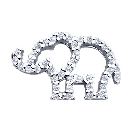 Подвеска SOKOLOV - Серебро 925, Фианит (арт. 94033250)