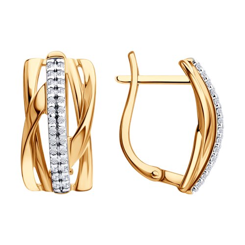 Серьги SOKOLOV - Серебро 925, Фианит (арт. 93022548)