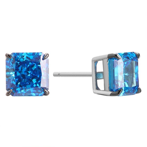 Серьги FRESH - Серебро 925, Фианит (арт. CZ-E05723-X-WB-DAq-X-X)