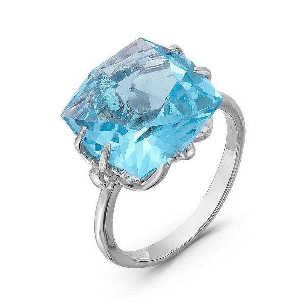 Кольцо Красная пресня - Серебро 925, Синтетический топаз (арт. 2362252Д3)