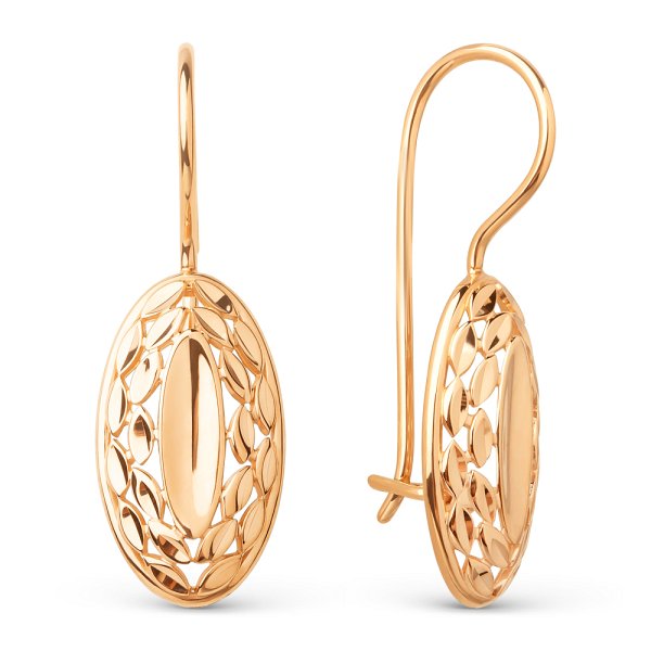 Серьги ЮФ Династия - Золото 375 (арт. 026082-5010)