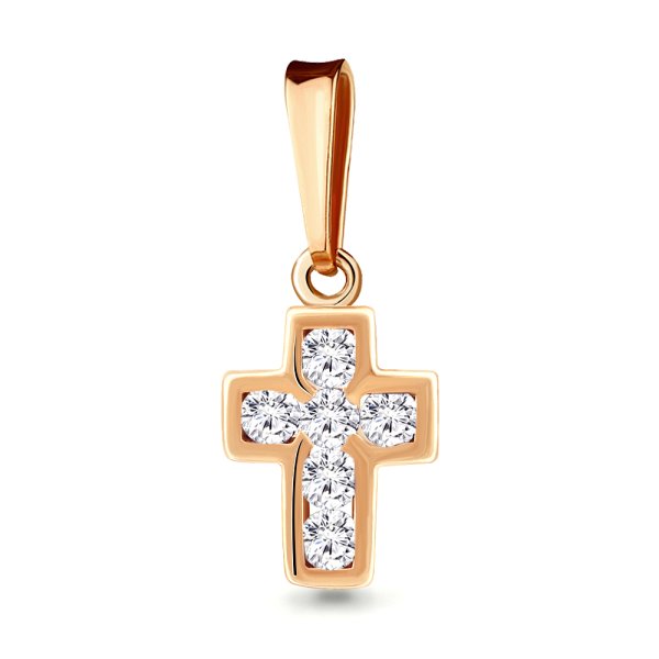 Подвеска Аквамарин - Золото 375, Фианит (арт. 235051А.8)