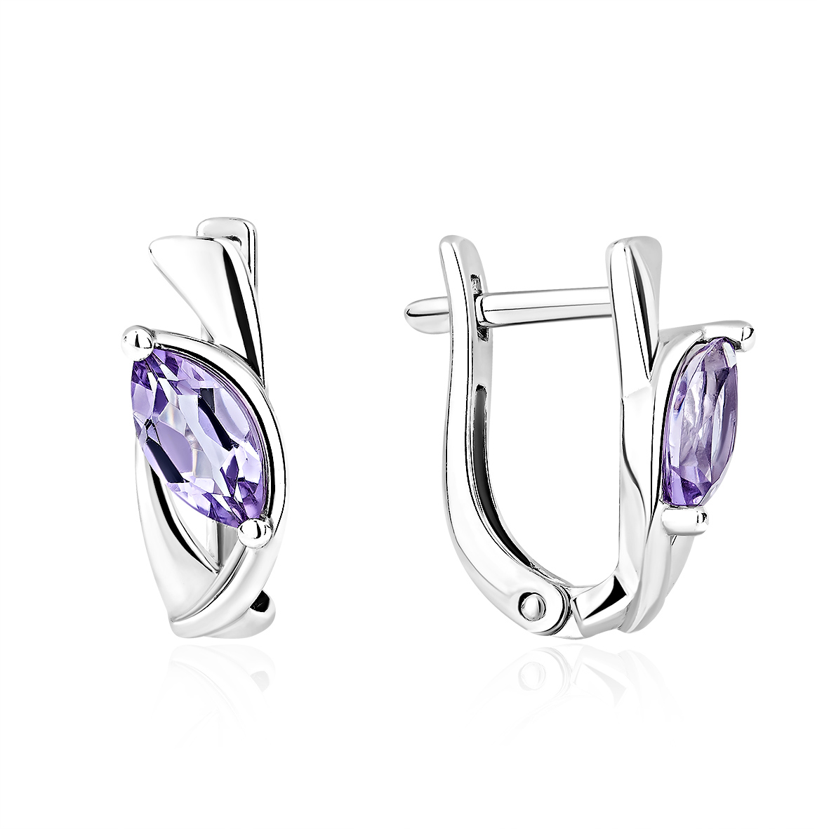Серьги KRASNOE - Серебро 925, Аметист (арт. 2340065498)