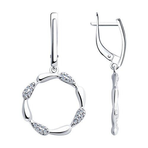 Серьги Diamant - Серебро 925, Фианит (арт. 94-121-02004-1)