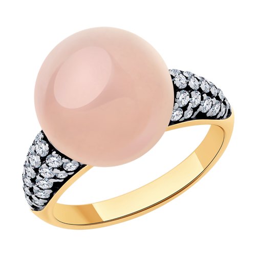 Кольцо SOKOLOV - Серебро 925, Кварц, Фианит (арт. 83010077)