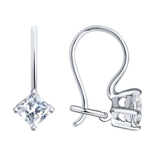 Серьги SOKOLOV - Серебро 925, Фианит (арт. 94020581)