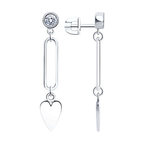 Серьги SOKOLOV - Серебро 925, Фианит (арт. 94025951)