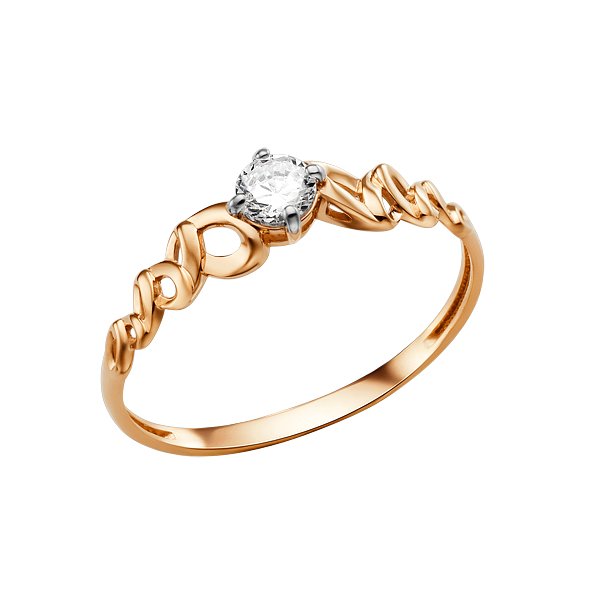 Кольцо ЮФ Династия - Золото 375, Фианит (арт. 014441-5102)