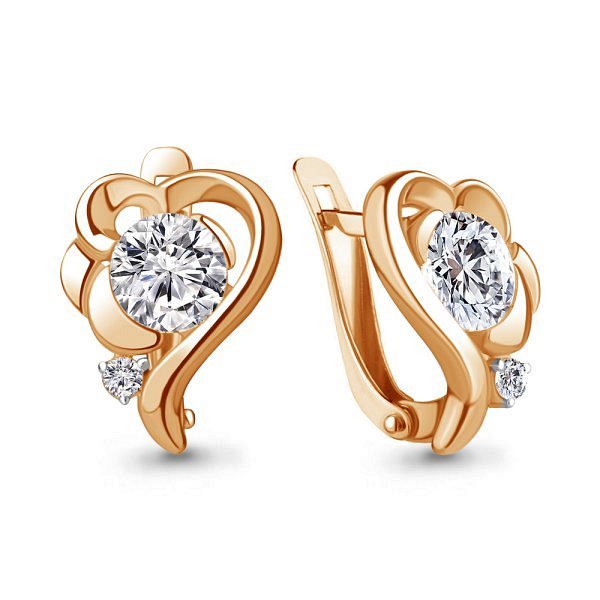 Серьги Аквамарин - Серебро 925, Фианит (арт. 49170А.6)