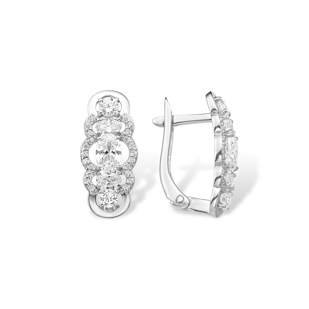 Серьги EFREMOV - Серебро 925, Фианит (арт. 12100112472-501)