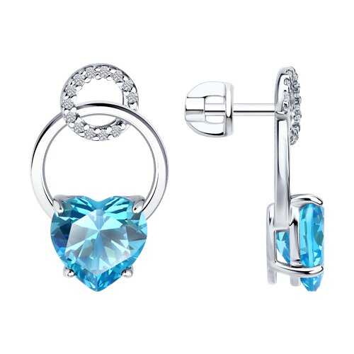 Серьги SOKOLOV - Серебро 925, Фианит (арт. 94026814)