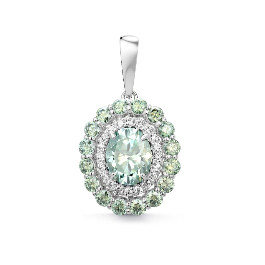 Подвеска Дар - Серебро 925, Синтетический муассанит (арт. П-5300рс16139128)