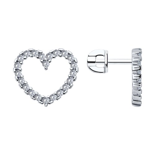 Серьги SOKOLOV - Серебро 925, Фианит (арт. 94026760)