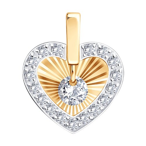 Подвеска SOKOLOV - Золото 585, Фианит (арт. 036920)