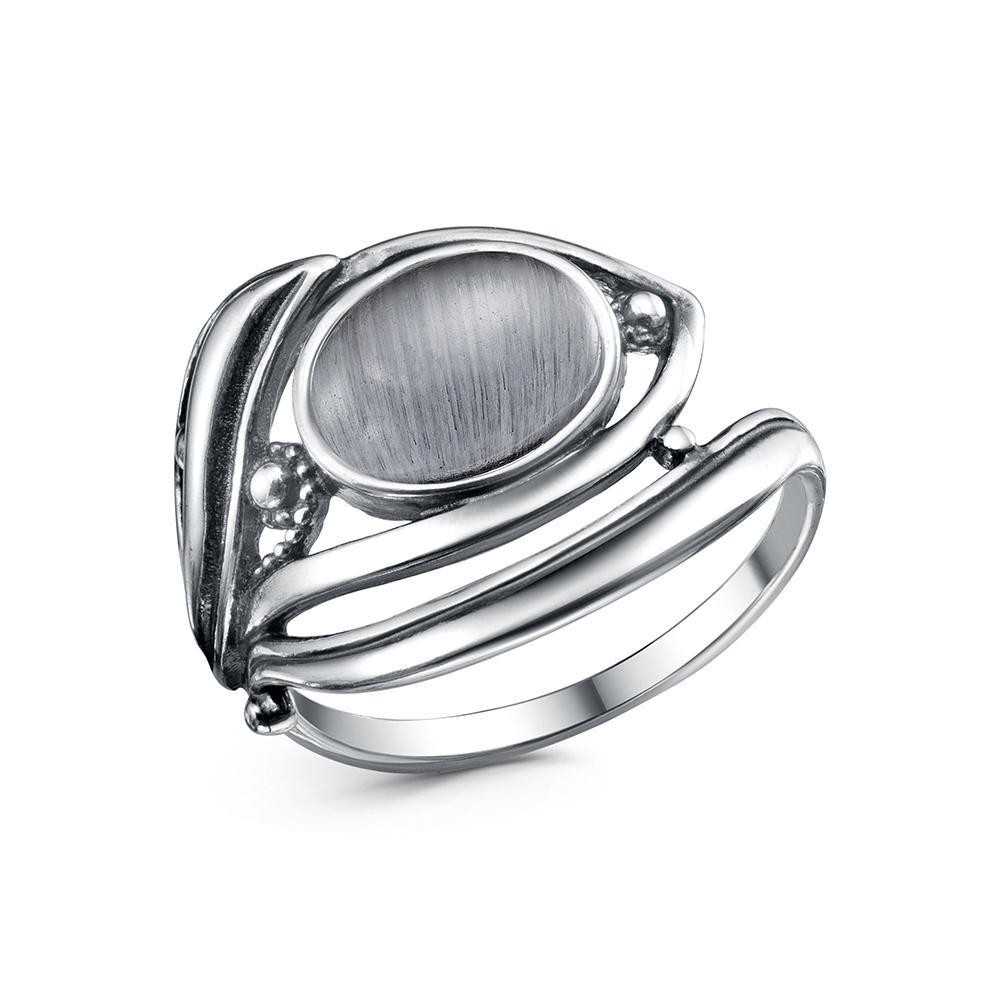 Кольцо Красная пресня - Серебро 925, Синтет. кошачий глаз (арт. 23316880-9)