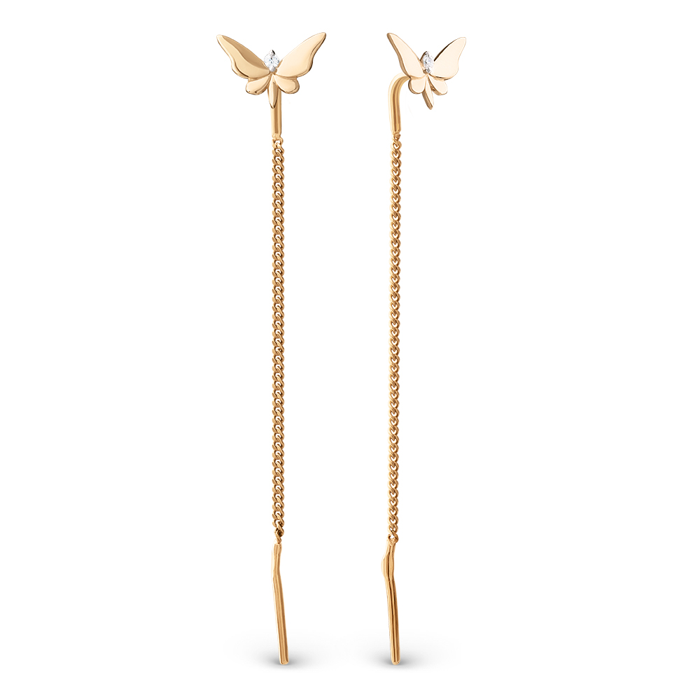 Серьги ЮФ Династия - Золото 375 (арт. 033652-5102)