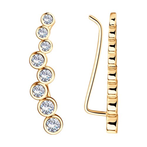 Серьги SOKOLOV - Серебро 925, Фианит (арт. 93021057)