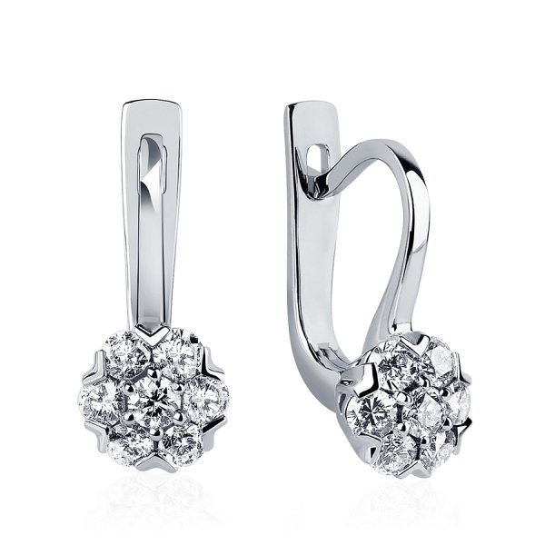 Серьги Platinum Lab. - Платина 950 (арт. ПС-247-01)