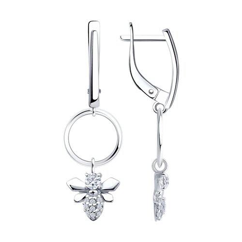 Серьги Diamant - Серебро 925, Фианит (арт. 94-121-00095-2)